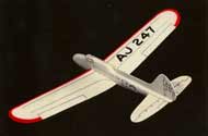 Jim Walker's American Junior balsa model glider - The A-J 247